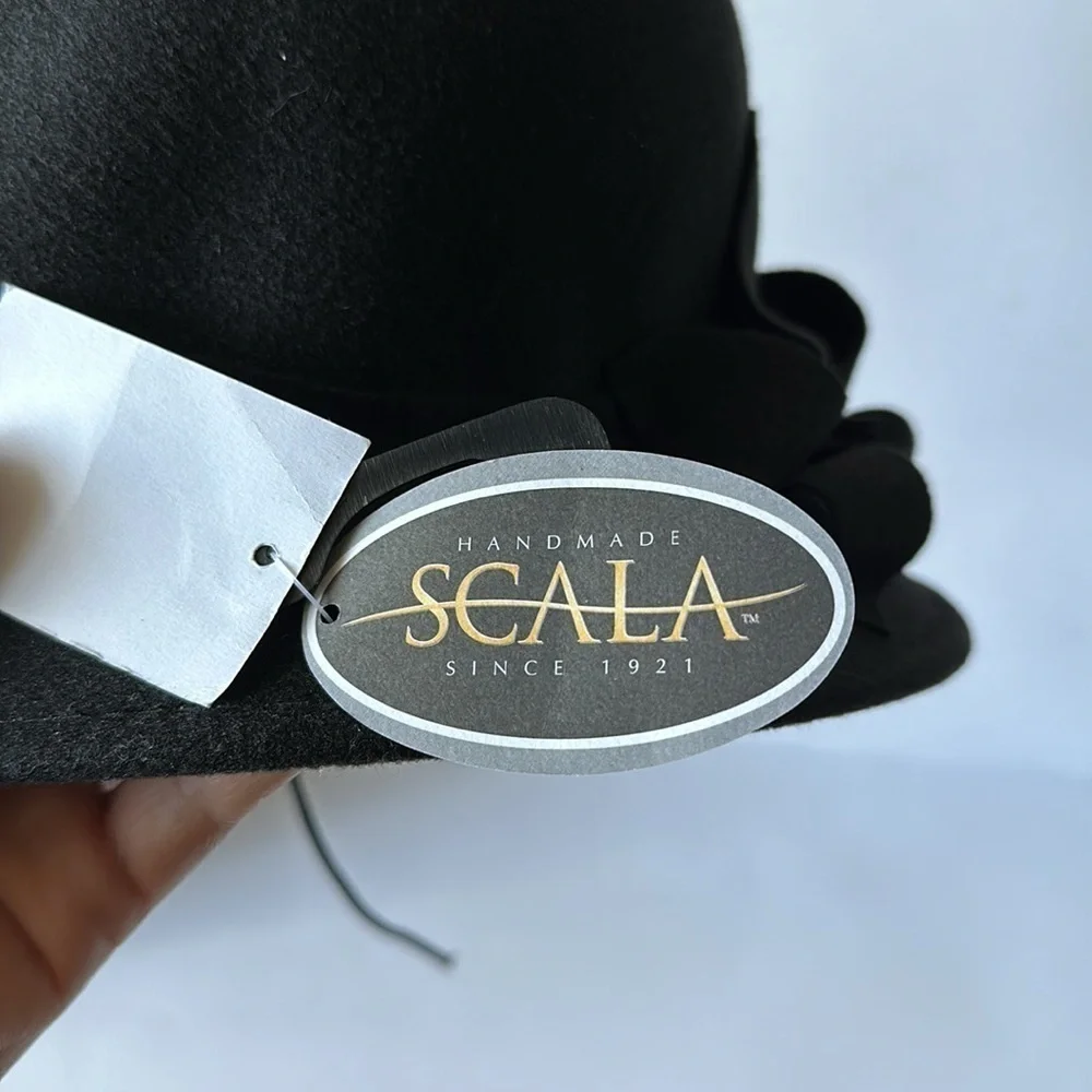 NWT SCALA Black Bucket Hat